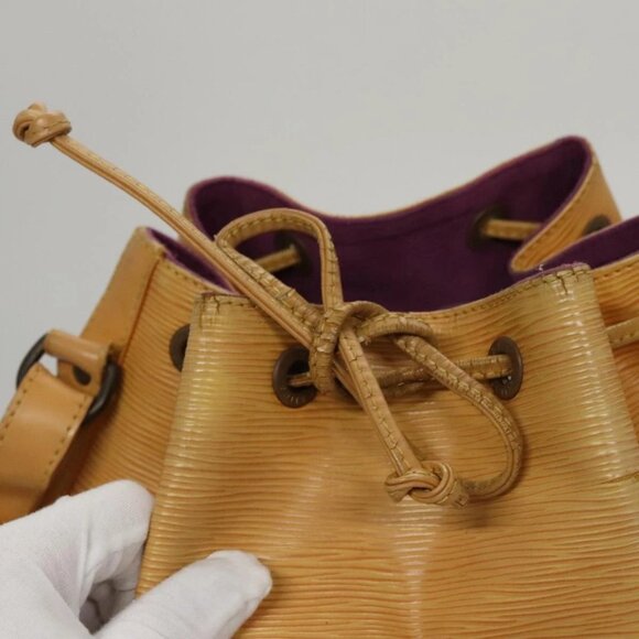 LOUIS VUITTON Epi Petit Noe Shoulder Bag Yellow - Picture 10 of 15